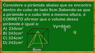 VOLUME DA PIRÂMIDE [upl. by Naitsyrk]