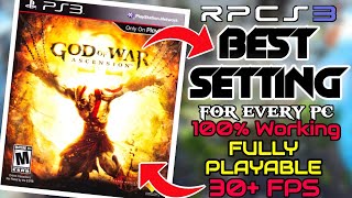 God of war Ascension RPCS3 Best Setting for Every PC  Fully Playable  30 FPS  Retro Revival [upl. by Rutan881]