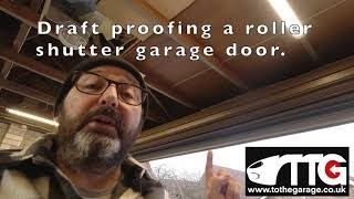 Quick way to draft proof your roller shutter style garage doors [upl. by Gnahk254]