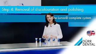 The Lunos® complete system from DÜRR DENTAL  Step 4 Removal of discolouration and polishing [upl. by Haela]