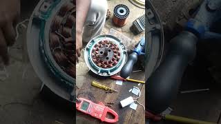 Ceiling fan coil repairyoutubeshortelectrical [upl. by Ahaelam]