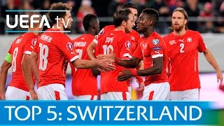 Top 5 Switzerland EURO 2016 qualifying goals Shaqiri Xhaka and more [upl. by Roumell]