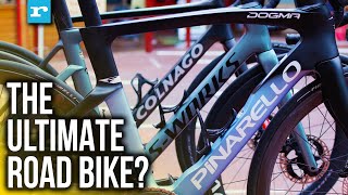 Pinarello Dogma F v SWorks Tarmac v Colnago V4Rs v Cervelo S5 2023 TdF bikes Ridden amp RATED [upl. by Wennerholn]