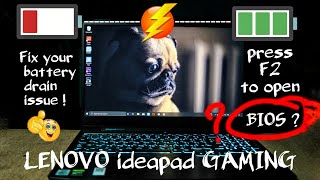 LENOVO IDEAPAD GAMING 3 tips to fixing battery drain issue with the help of lenovo ESUPPORT 😎👍🏻 [upl. by Kappenne]