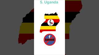 Top 10 countries where Facebook is banned apps socialmedia [upl. by Adis]