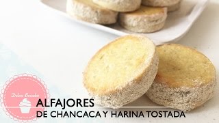 Alfajores de chancaca y harina tostada  Dulces Bocados [upl. by Annaillil303]