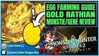 GOLD RATHIAN IS GLORIOUS  New GeneMonstieArmor Review  Egg Farm  Monster Hunter Stories 2 [upl. by Madelaine234]