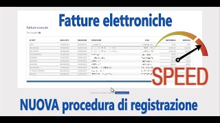 Fatture elettroniche Download e registrazione Nuova procedura [upl. by Meredith]