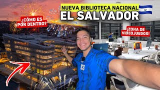 ¡Ya abrieron la NUEVA BIBLIOTECA NACIONAL de EL SALVADOR 🇸🇻😱 ¡Tour por dentro 📚 [upl. by Nollad]