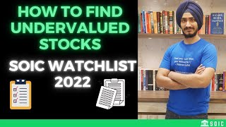 How to Find Undervalued Stocks SOIC Watchlist 2022 [upl. by Daye]