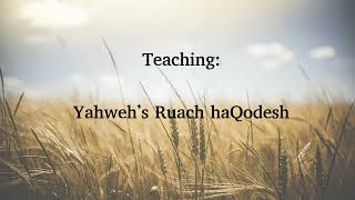 Chag Shavuot  Yahwehs Ruach haQodesh [upl. by Anaiek757]