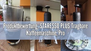 Produktbewertung STARESSO PLUS Tragbare Kaffeemaschine Professionelle ReiseKaffeemaschine 20 Bar [upl. by Notna]