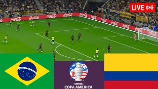 🔴Brazil vs Colombia LIVE⚽Copa América 2024 LIVE Match Today  Simulation video games [upl. by Jose]