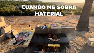 ME SOBRÓ MATERIAL Y QUE HAGO UN ASADOR [upl. by Sanbo]