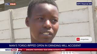 Mans torso ripped open in grinding mill accident [upl. by Aivlis]