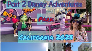 Part 2 Disneyland Adventures Park Walk Of Fame Hollywood [upl. by Suiradal920]