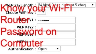 How to Find Your WiFi Password using your Router [upl. by Anitaf]