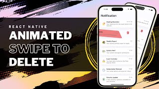 Create React Native Animated Swipe to Delete [upl. by Aynosal821]