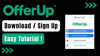 How to Download OfferUp App amp Create New Account [upl. by Kreitman]