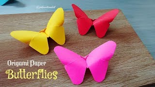 How to make Origami paper butterflies  Easy craft  DIY crafts [upl. by Uuge]