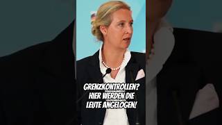 Wir haben überhaupt keine Grenzkontrollen Hier werden die Leute angelogen 🇩🇪 Alice Weidel AfD [upl. by Oiramej55]