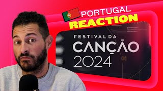 FESTIVAL DA CANÇÃO 2024 🇵🇹 REACTION amp FAVOURITES 💚❤️ [upl. by Morganica930]