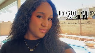 I tried Uche Natoris base makeup  Sunset blush trend [upl. by Cesaro132]