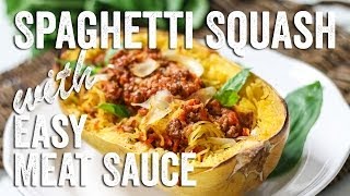 Spaghetti Squash with Easy Meat Sauce Recipe  Bits amp Pieces  Season 1 Ep10 [upl. by Nitza513]