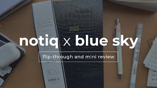 Notiq x Blue Sky Planner Flip Through amp Mini Review [upl. by Gough]