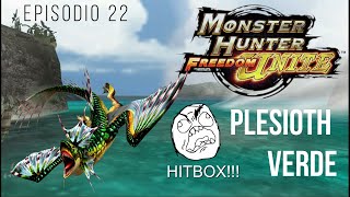 Plesioth Verde 22 Misiones de la Aldea ⭐⭐⭐  Monster Hunter Freedom Unite [upl. by Bolen974]