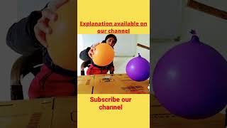 Balloon electrostatic experiment  Electroscope experiment electrostatics [upl. by Tierell]