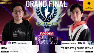 CAPCOM CUP X GRANDFINALS   UMA VS CHRIS WONG [upl. by Gerbold]