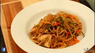 Chicken Chow Mein Jamaican Cooking  Recipes By Chef Ricardo [upl. by Nimesh551]