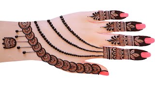 😱🔥easy top Arabic mehndi designweddingDulhan special mehndidesignsimplehenna madhieid mehandi [upl. by Dnaltiak]