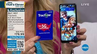 Tracfone 65quot BLU View 5G Smartphone wUnlimited Talk T [upl. by Stedt]