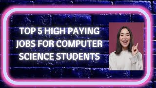 TOP 5 Jobs for computer science background students cse jobs jobsforcse futurejobs [upl. by Mazlack]