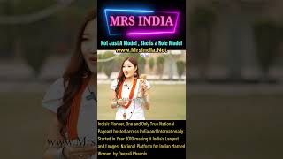 Kala Appong by Mrs India Finalist for Tourism Queen Mrs India 2025 2026 Winners Apply Now [upl. by Bambie]