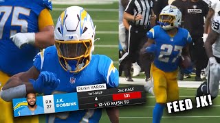 JK Dobbins IMPRESSIVE Chargers Debut ⚡️🔥 Chargers vs Raiders 2024 Highlights [upl. by Ing]