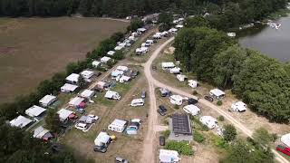 Genuss Natur und Strandcamping am Jabelschen See 4K Rundflug mit Umgebung Fleesensee Müritz [upl. by Davidoff419]