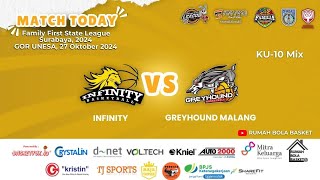 INFINITY VS GREYHOUND MALANG  KU10 MIX  FFS LEAGUE 2024 [upl. by Knorring]