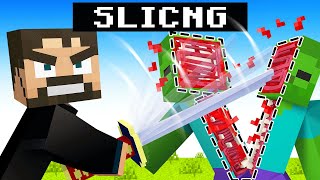 Slicing in Minecraft [upl. by Sellma]