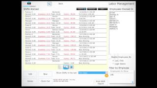 Harbortouch POS Hospitality Editing Employee Time Sheets [upl. by Yelnet]