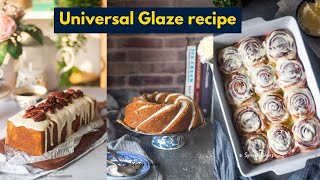 Effortless Cream Cheese Glaze for Pound Cakes Bundt Cakes Cinnamon Rolls Donuts and more [upl. by Illom]