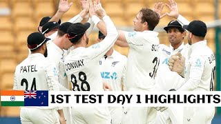 Ind vs nz 1st test 2024 day 1 highlights  india vs new zealand 1st test day 1 highlights 2024 [upl. by Okia242]