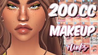 MY MAKEUP CC FOLDER 🌺  200 Items  Links  The Sims 4 [upl. by Suoivatra]