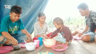 PANEN SAWI TANAH BAYAM JAMUR KUKU MANDI SUNGAI JERNIH DI LADANG [upl. by Egedan]