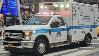 NorthWell Health EMS Responding On 7th Ave In Midtown Manhattan New York City [upl. by Golanka]