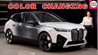 Color Changing Paint BMW iX Flow Featuring E Ink [upl. by Haneeja]