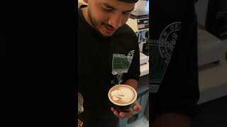 How to make latte art swan [upl. by Ekrub]