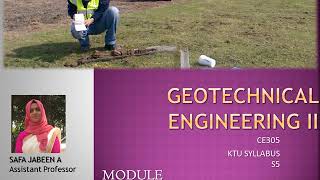 Geotechnical engineering II KTU Syllabus Module 6 Soil Investigation [upl. by Eduj]